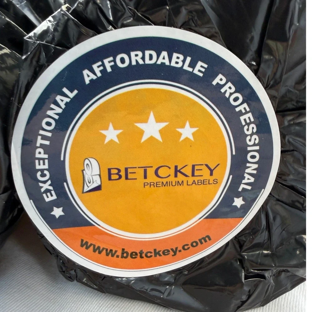 Betckey 3x1.5 Thermal Labels 4 Rolls Bulk White Shipping Stickers 300150